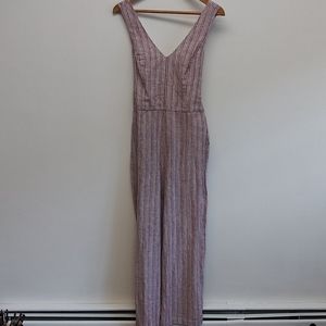 NWT 1. State Red and White Striped Jumpsuit